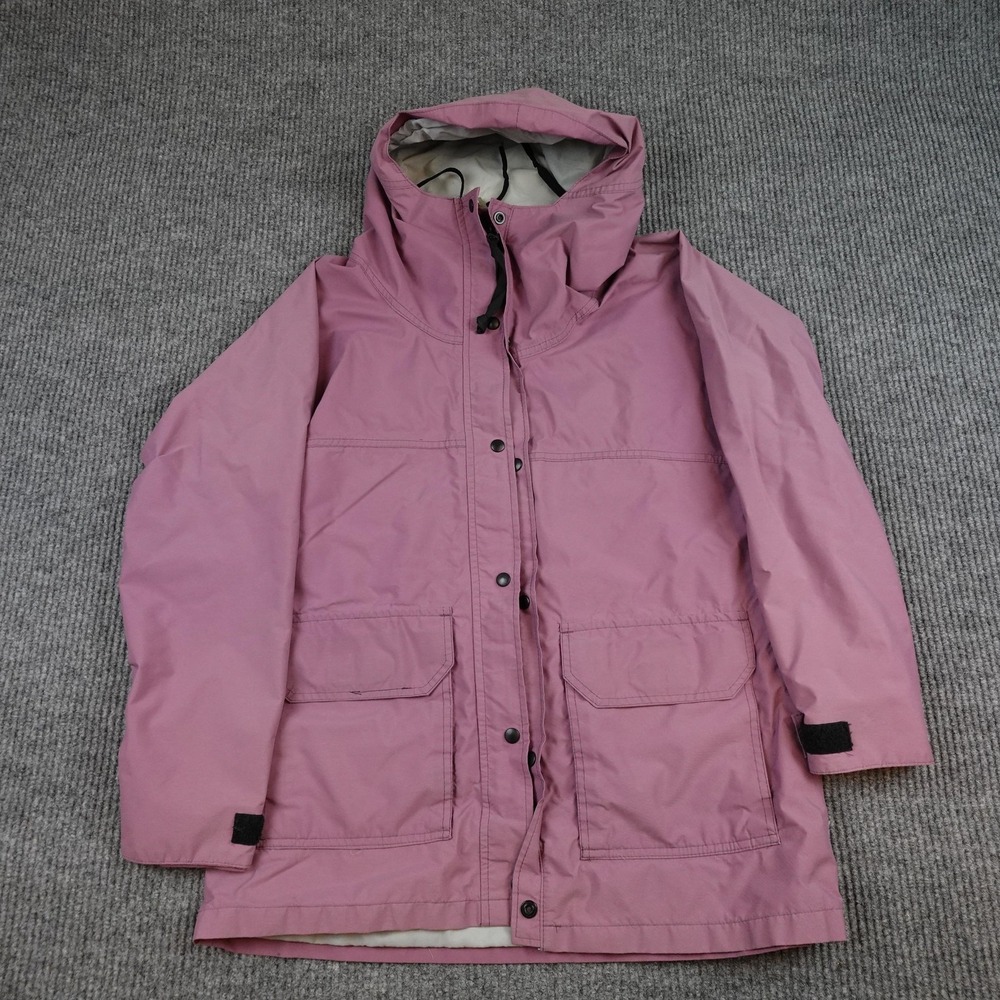 Vintage REI Goretex Parka Jacket Womens Medium Pink Hooded Waterproof USA Made